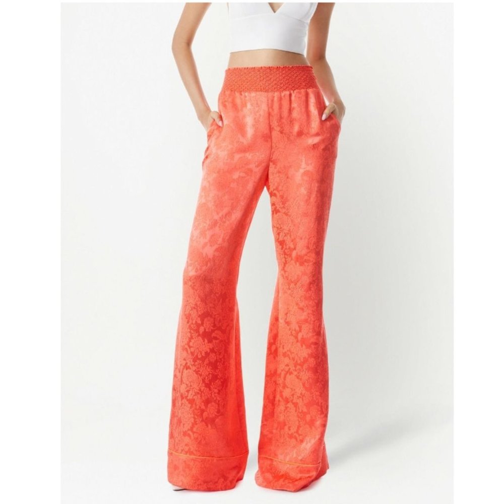 alice + olivia Willis Pajama patterned jacquard trousers